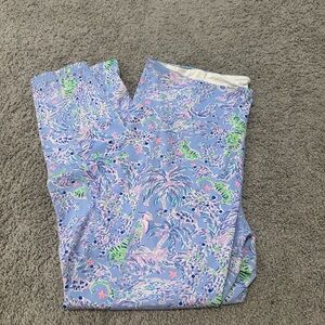 Lilly Pulitzer Blue and Pink Patterned Leggings